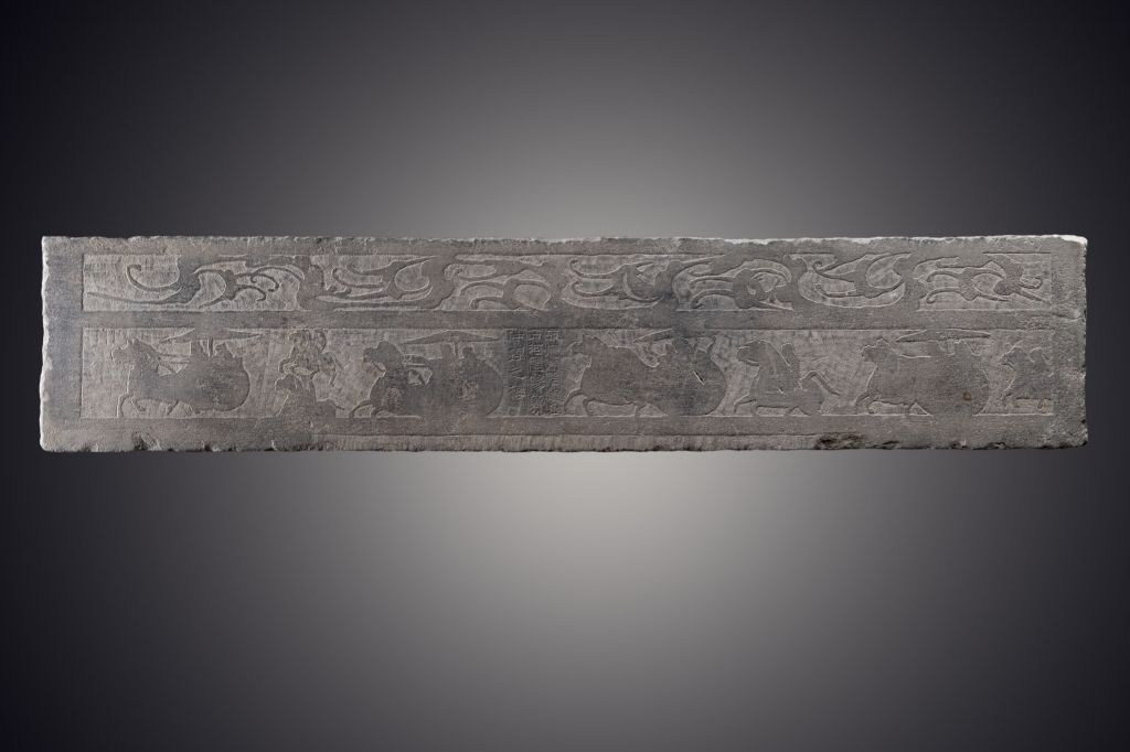 图片[1]-Portrait stone on the lintel of Guo Zhongli’s tomb-China Archive